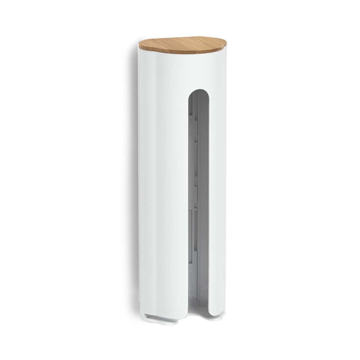 zeller-present-home-wattepad-spender-kunststoff-wei-bambus image 1
