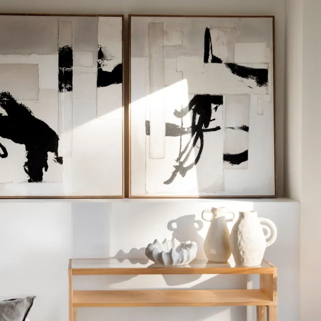 andrea-house-tokio-bild-abstrakt-schwarz-wei-80x100-cm image 1
