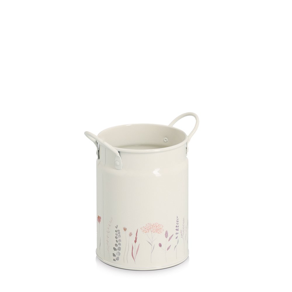 zeller-present-flowers-utensilienhalter-1250-ml-metall-blumenmuster image 1