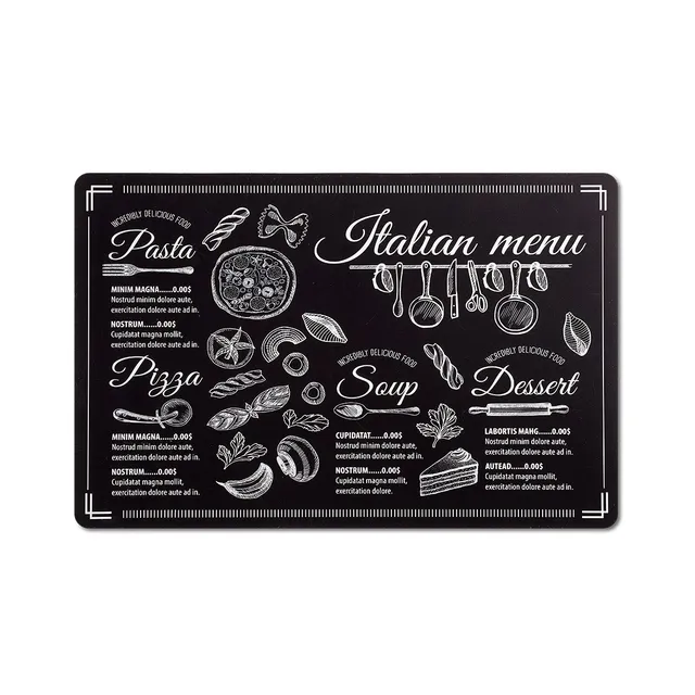 zeller-present-table-platzset-italian-menu-schwarz image 1