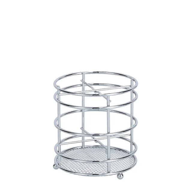 zeller-present-home-living-utensilienhalter-metall-verchromt-4-f-cher image 1
