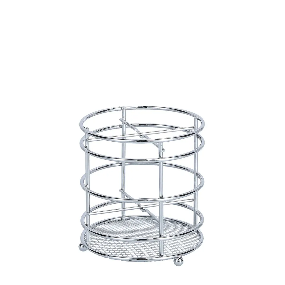 zeller-present-home-living-utensilienhalter-metall-verchromt-4-f-cher image 1