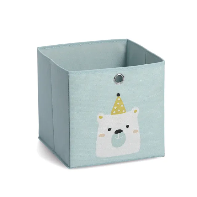 zeller-present-icebear-aufbewahrungsbox-vlies-mint-28cm image 1