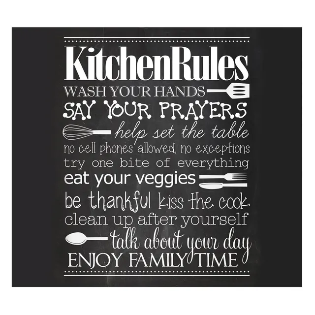 zeller-present-k-che-kitchen-rules-herdabdeckung-glas image 1
