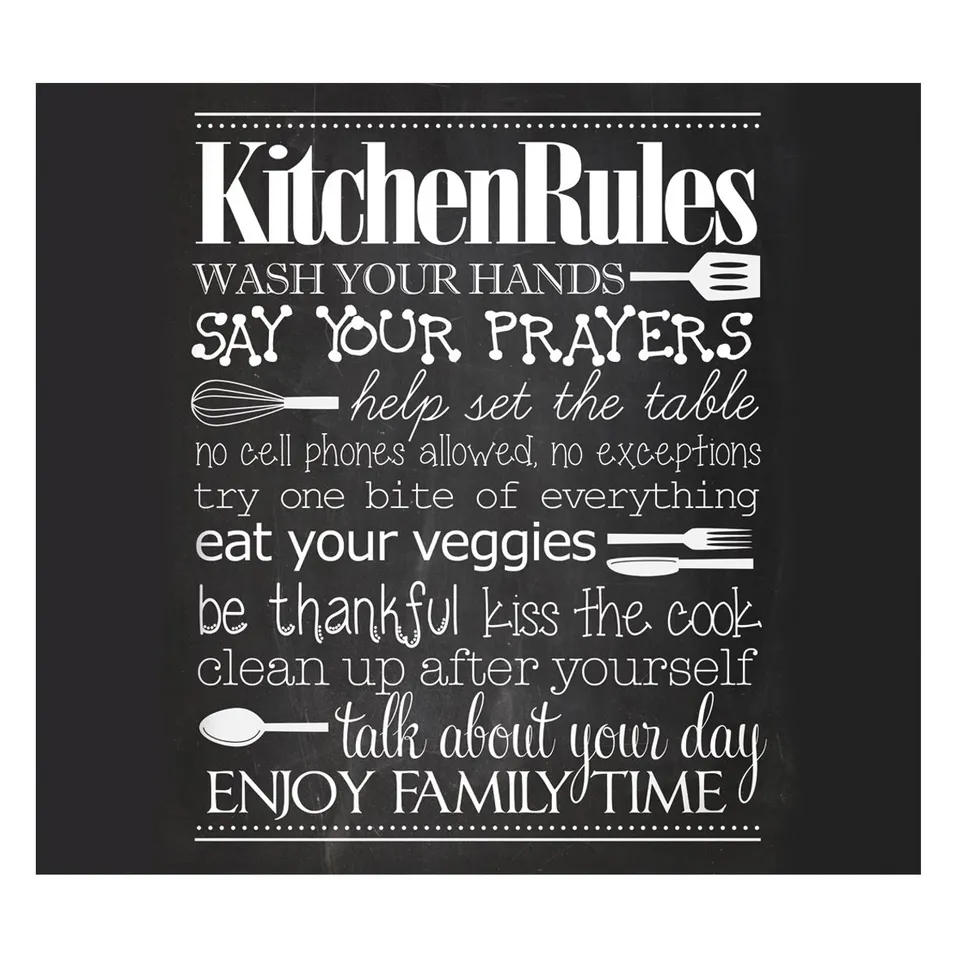 zeller-present-k-che-kitchen-rules-herdabdeckung-glas image 1