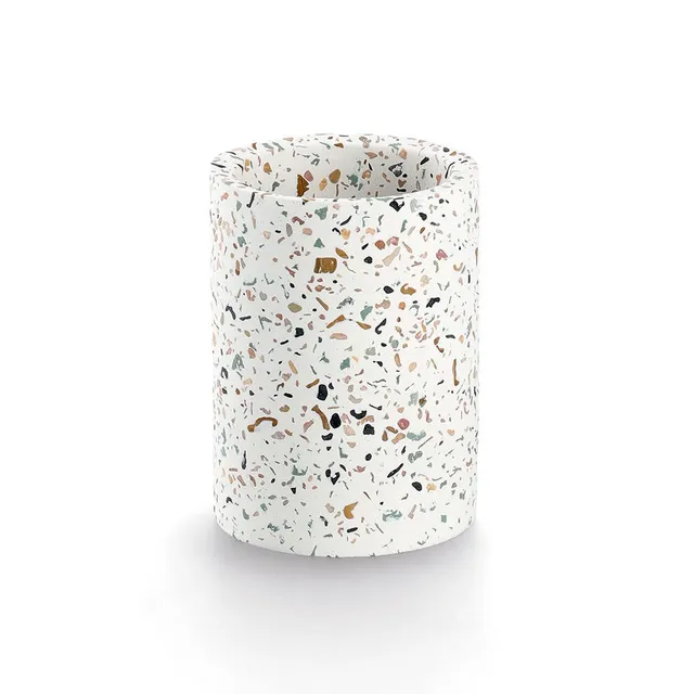 zeller-present-bad-zahnputzbecher-terrazzo-zement image 1