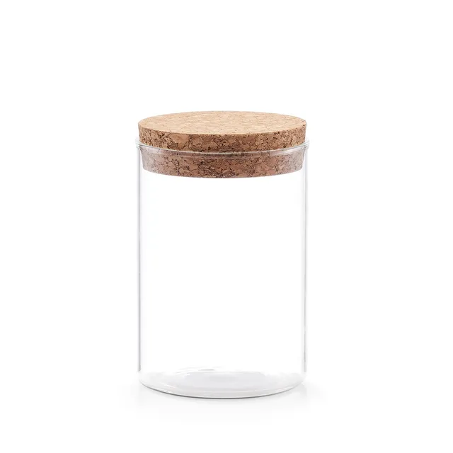 zeller-present-k-che-vorratsglas-korkdeckel-400-ml-glas-stark image 1