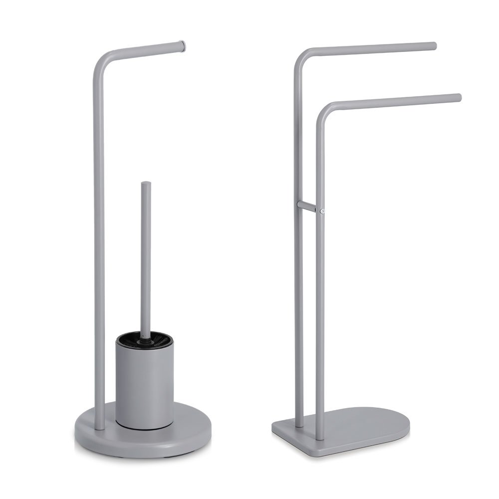 zeller-present-bad-wc-garnitur-metall-grau-mit-b-rste image 2