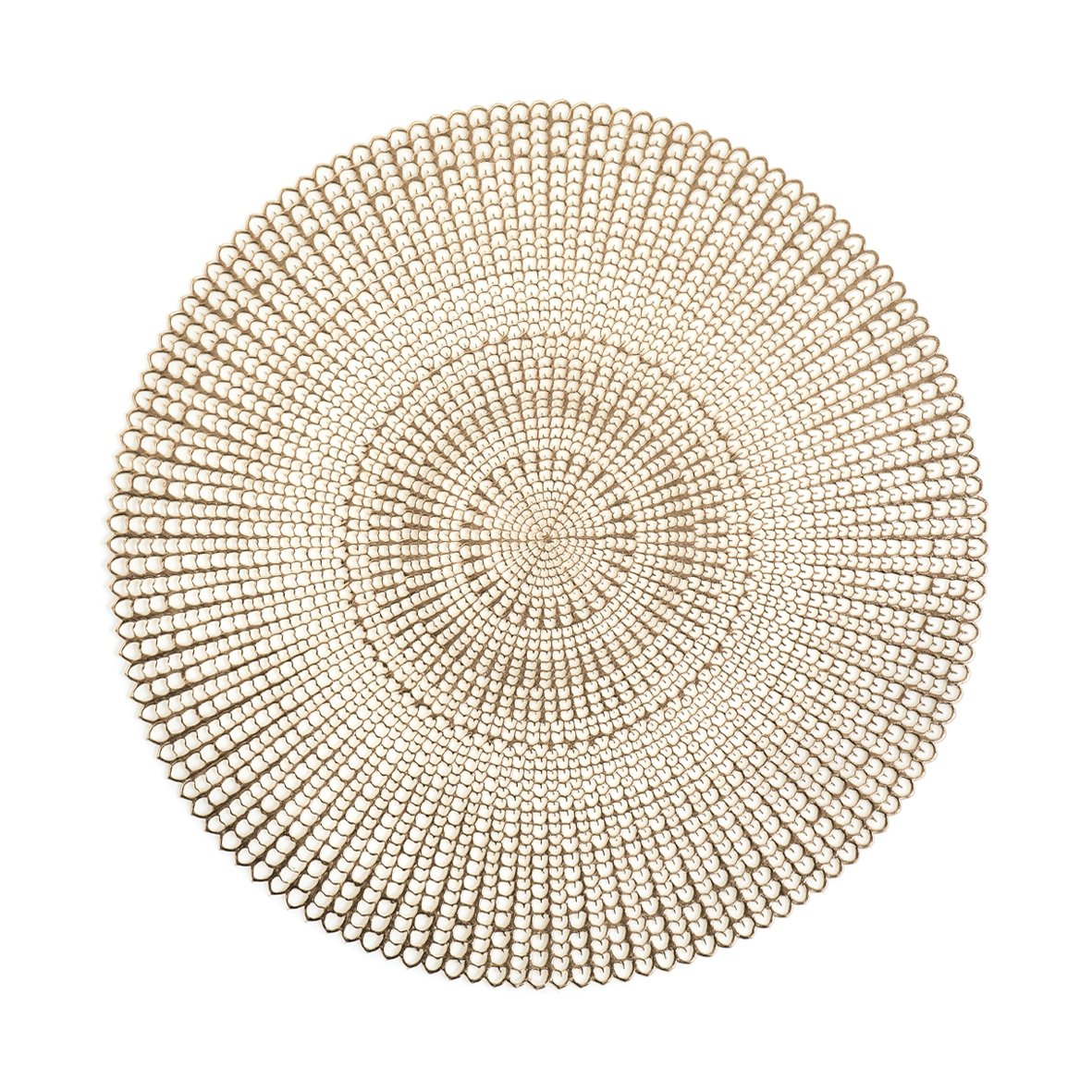zeller-present-table-platzset-cut-out-rund-gold-pvc image 1