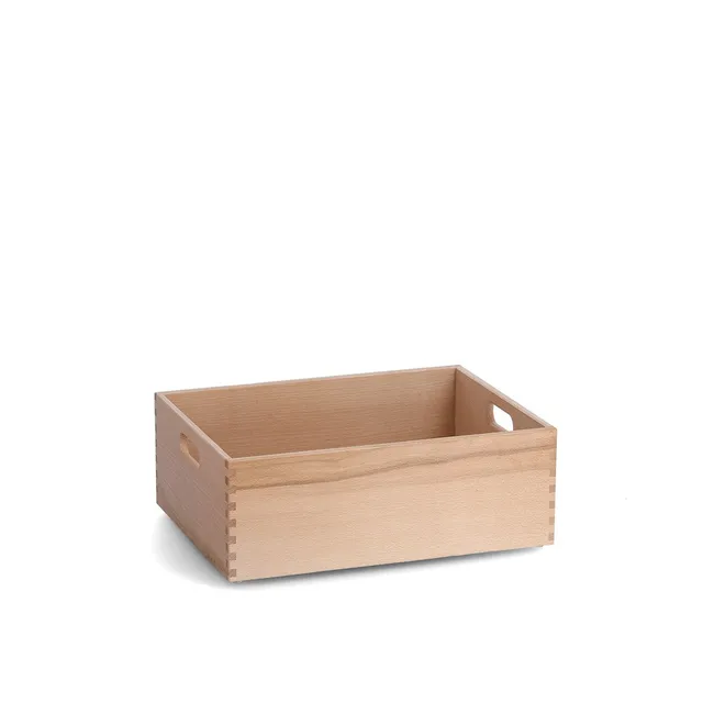zeller-home-allzweckkiste-buche-lackiert-mit-griffen-stapelbar image 1