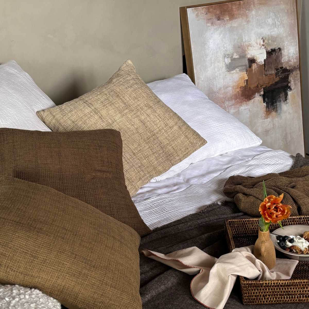 andrea-house-textil-kissen-baumwolle-beige-waffle-50x50 image 3