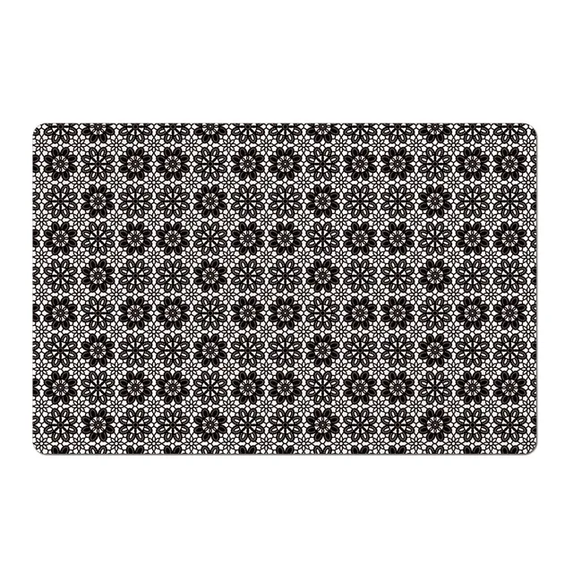 zeller-present-flowers-platzset-schwarz-tischset-kunststoff image 1