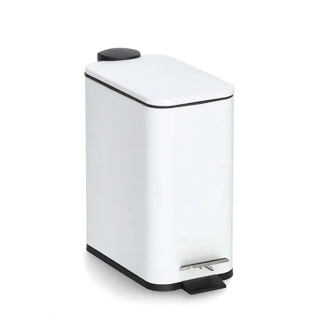 zeller-present-bad-treteimer-5-liter-soft-close-schmal-metall image 1