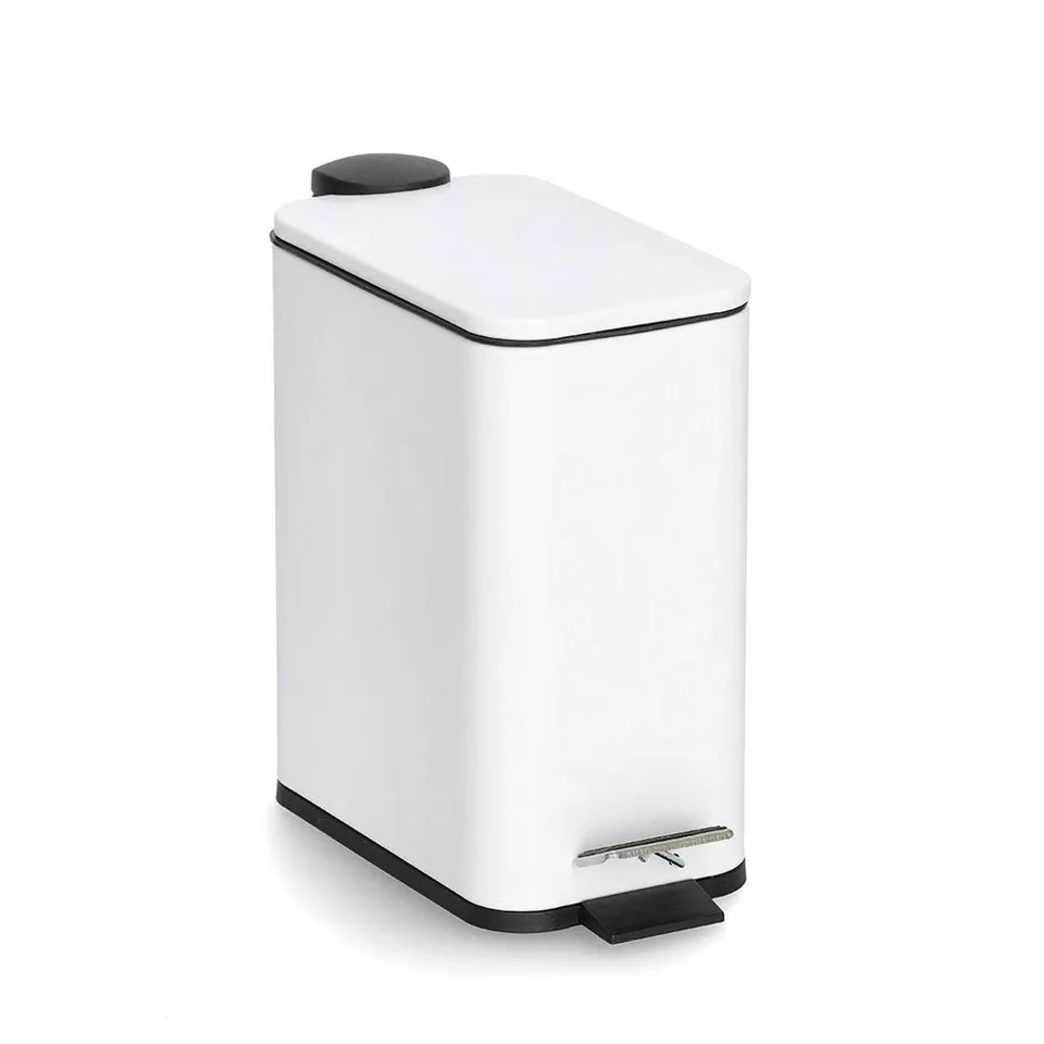 zeller-present-bad-treteimer-5-liter-soft-close-schmal-metall image 1