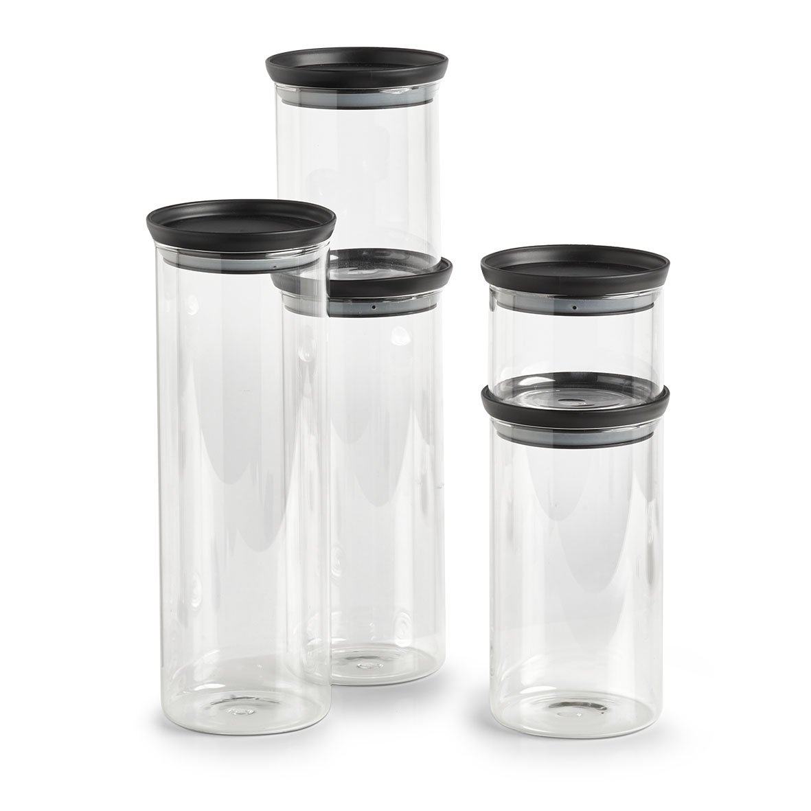 zeller-present-k-che-vorratsglas-650-ml-mit-deckel-schwarz image 7
