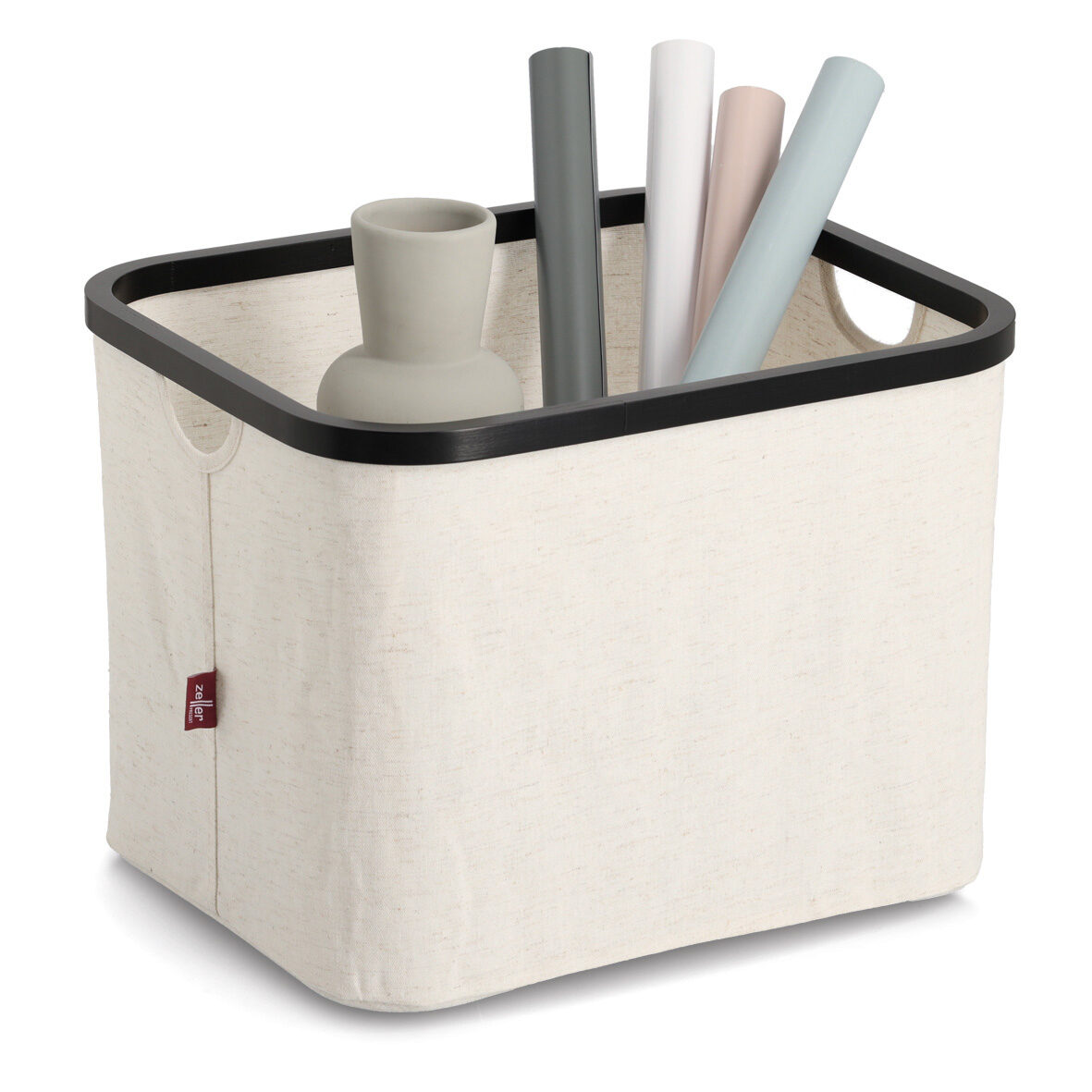 zeller-present-home-aufbewahrungskorb-polyester-creme image 3