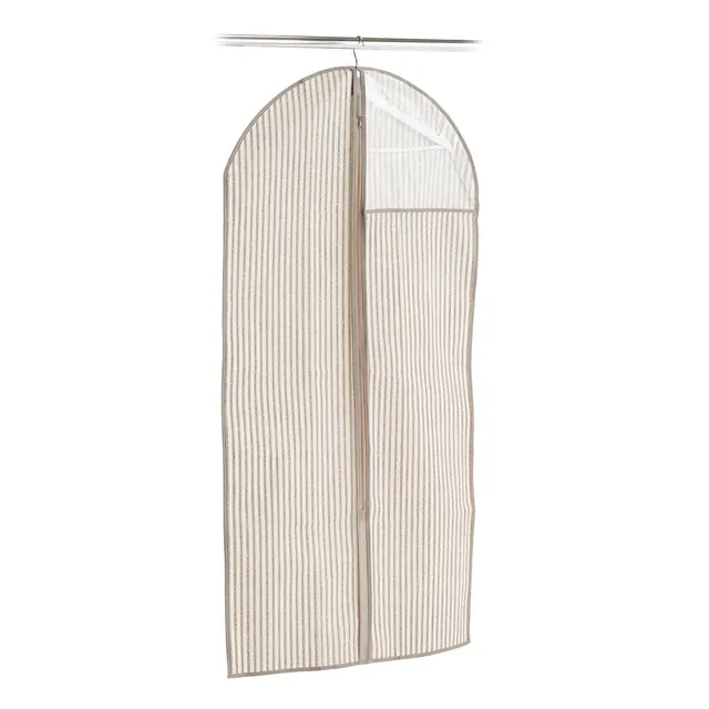 zeller-present-stripes-kleiderh-lle-vlies-beige-fenster image 1