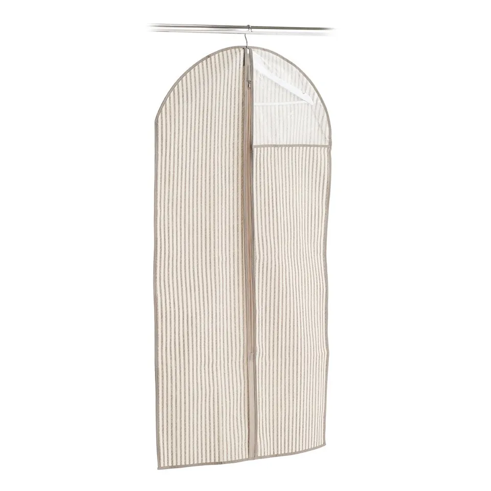 zeller-present-stripes-kleiderh-lle-vlies-beige-fenster image 1
