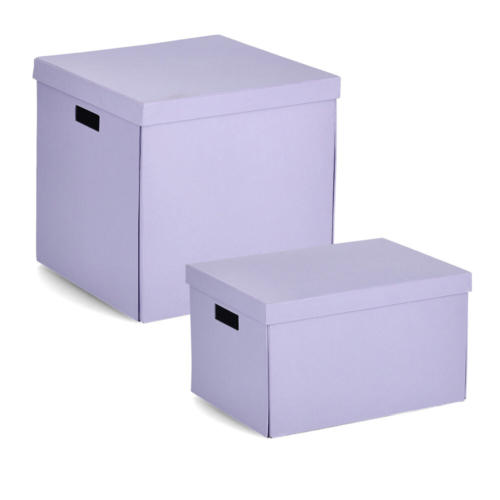zeller-present-home-living-aufbewahrungsbox-karton-flieder image 5
