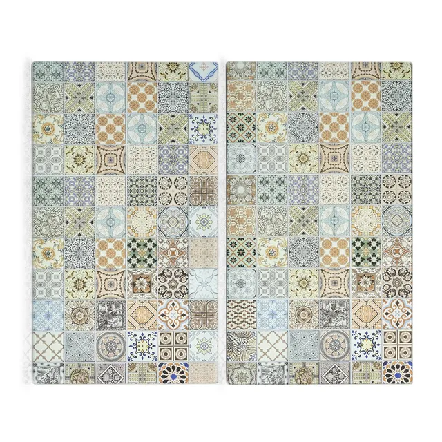 zeller-present-mosaik-herdabdeckplatten-set-glas-2-tlg-30x52-cm image 1
