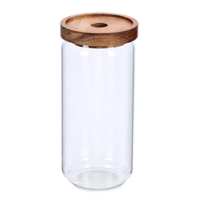 zeller-present-k-che-vorratsglas-akaziendeckel-950-ml image 1
