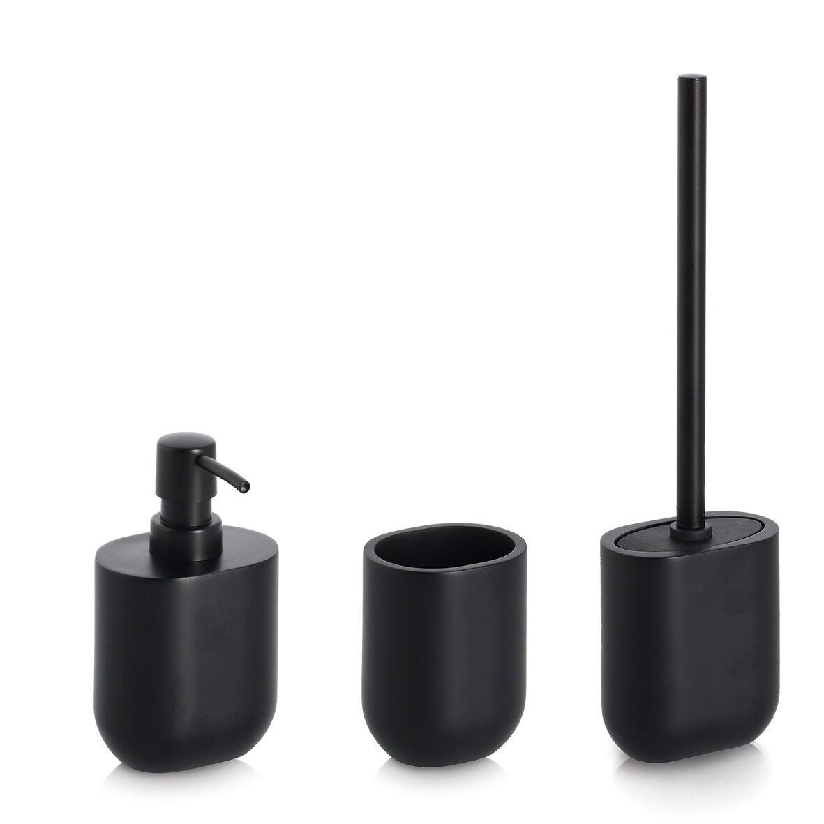 zeller-bad-zahnputzbecher-polyresin-schwarz-matt image 3