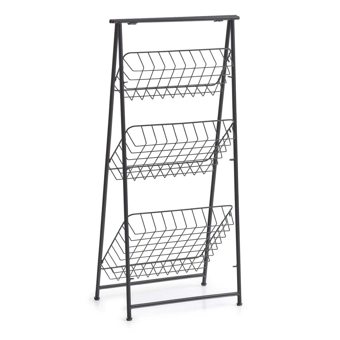 zeller-present-home-standregal-3-lagig-metall-schwarz image 2