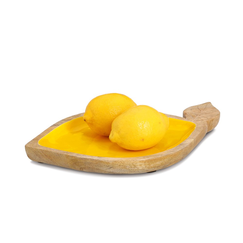 zeller-present-lemon-servierschale-mangoholz-gelb-fsc image 3