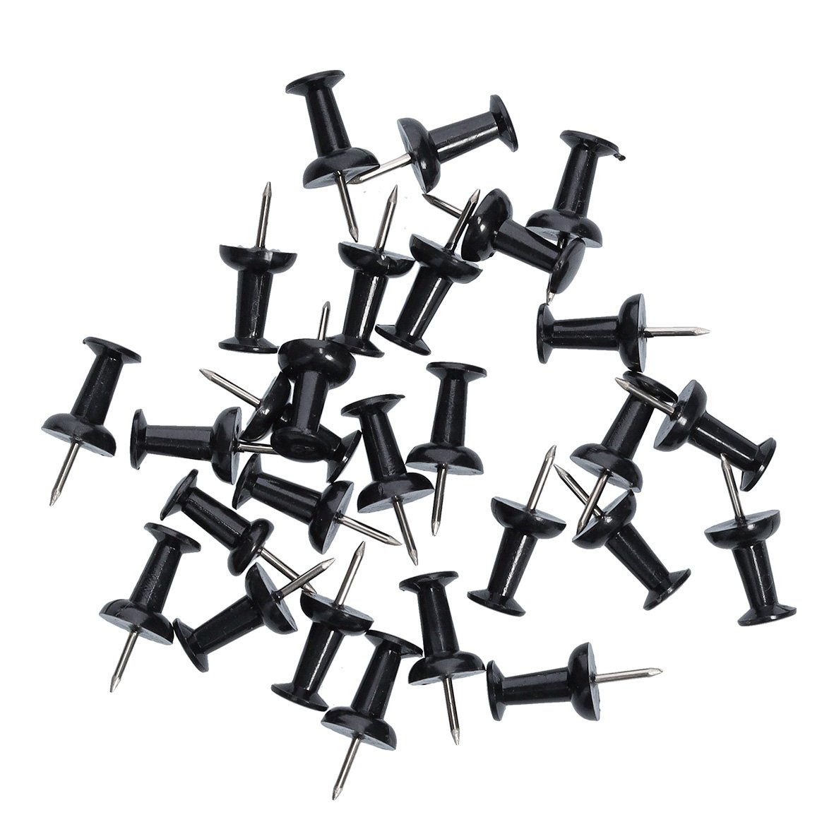 zeller-present-office-push-pins-set-pinnnadeln-25-tlg-schwarz image 1