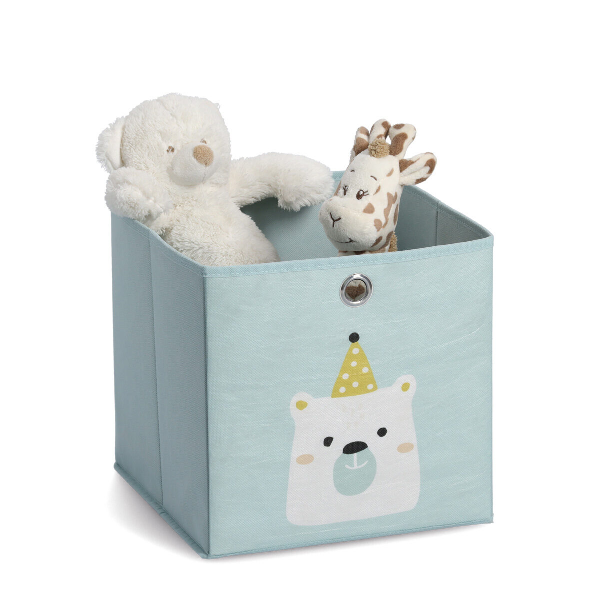 zeller-present-icebear-aufbewahrungsbox-vlies-mint-28cm image 2