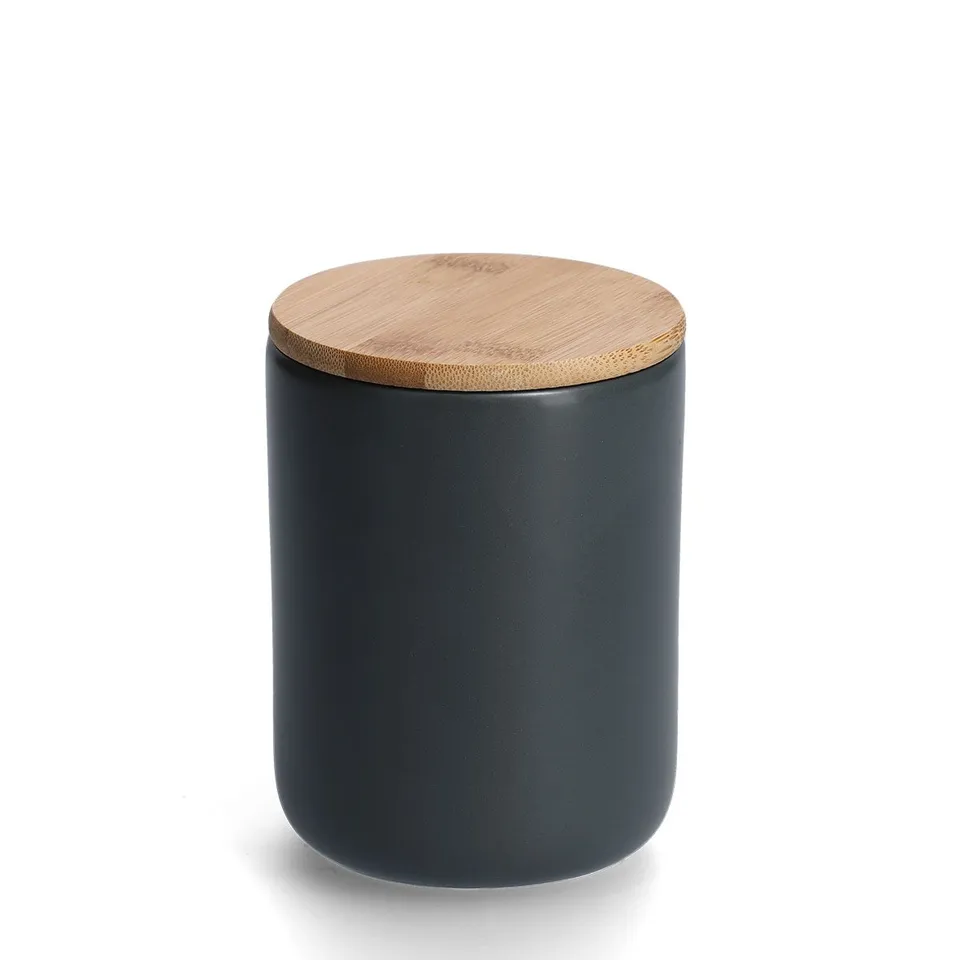 zeller-present-k-che-vorratsdose-650-ml-keramik-bambusdeckel image 1