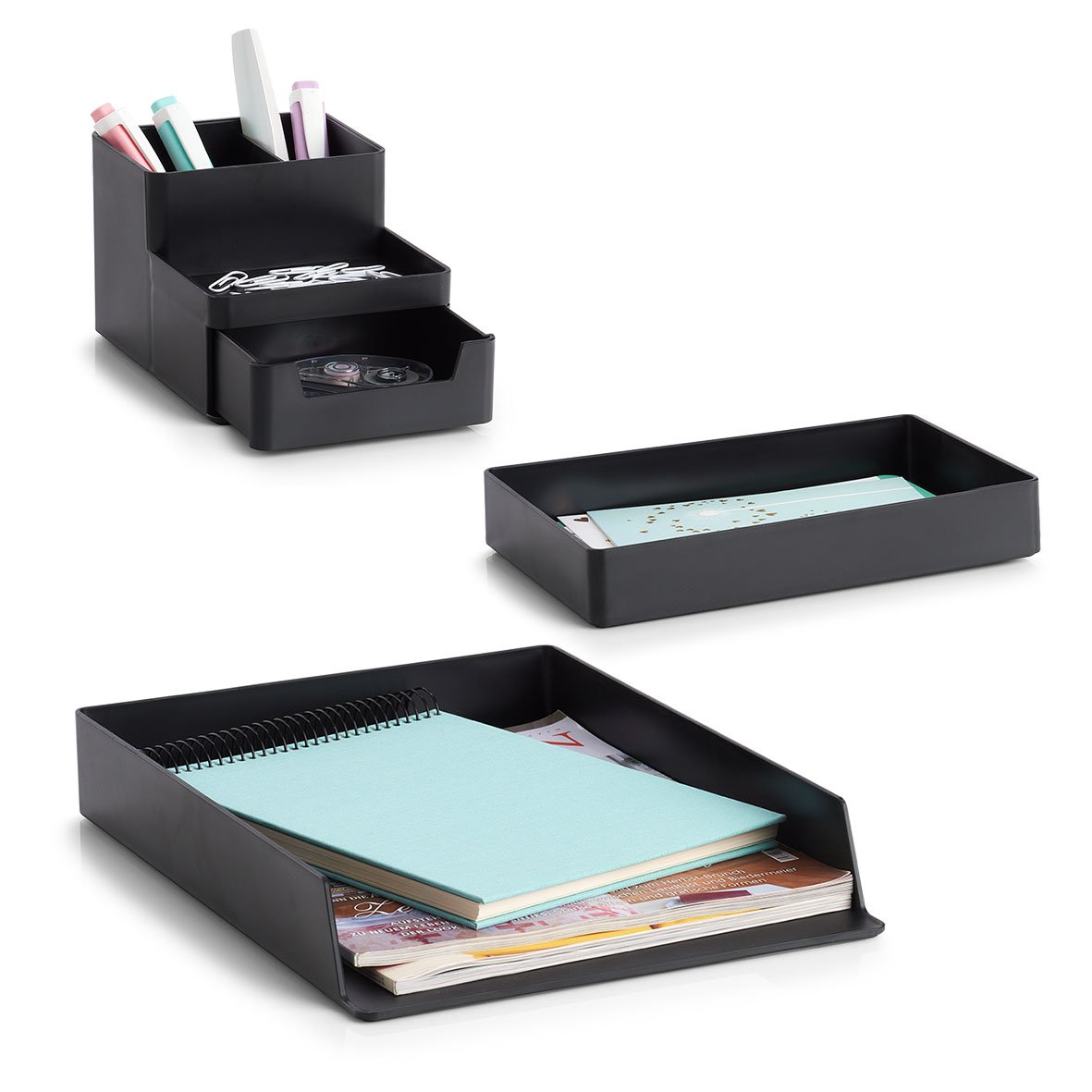 zeller-present-home-utensilien-organizer-kunststoff-schwarz image 6