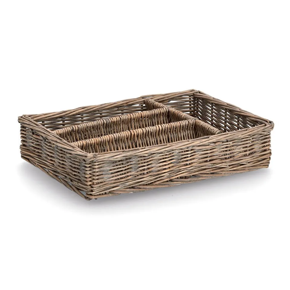 zeller-present-k-che-besteckkorb-weide-geflochten-rustikal image 1