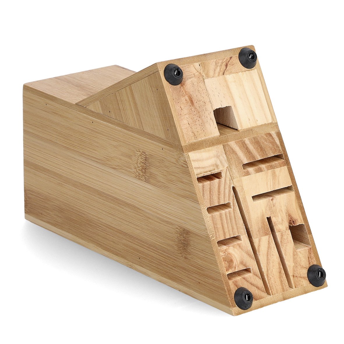 zeller-present-k-che-messerblock-bambus-leer-kompakt image 3