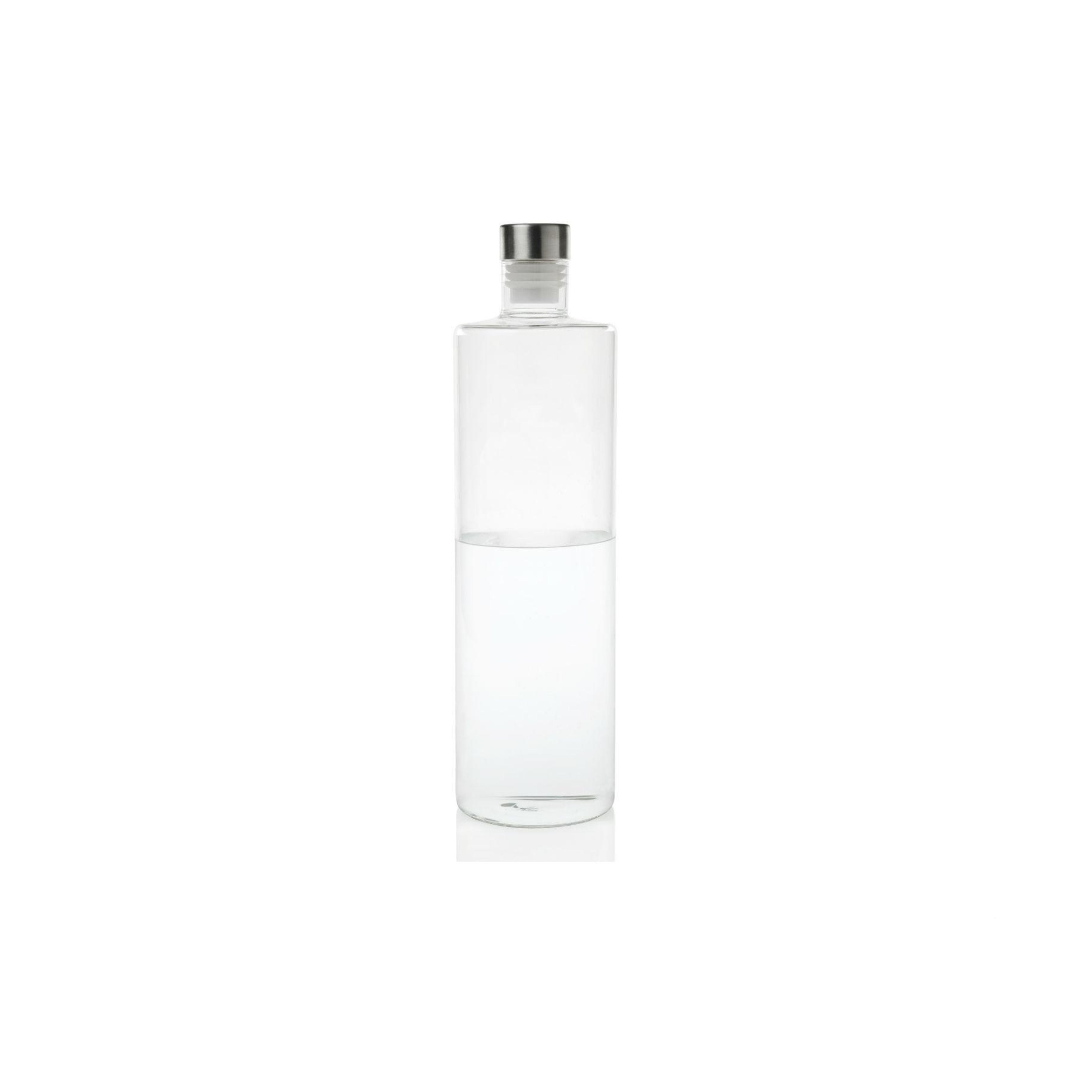andrea-house-wasserflasche-glas-transparent-1-liter image 1