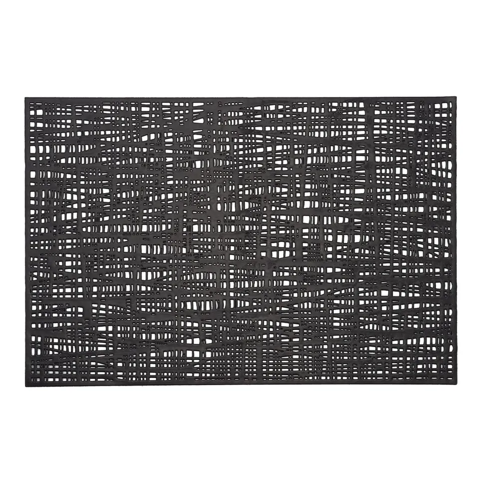 zeller-present-scribble-platzset-schwarz-kunststoff-abwischbar image 1