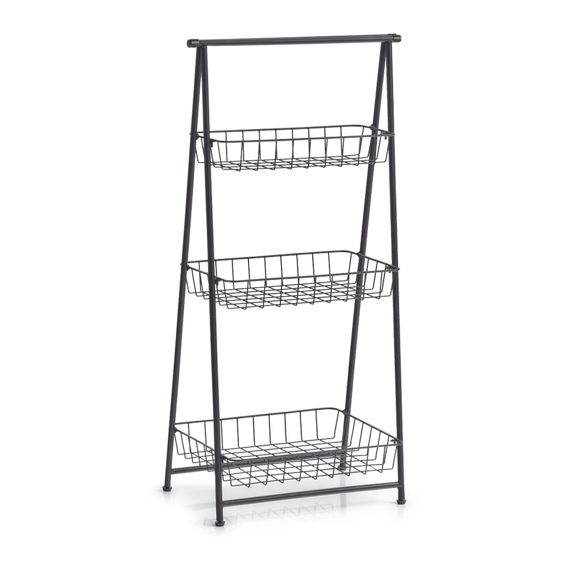 zeller-present-home-standregal-3-lagig-metall-schwarz image 1