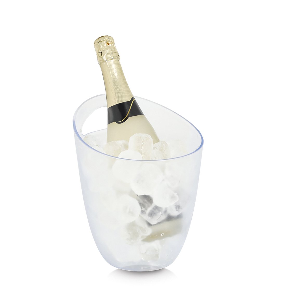 zeller-k-che-flaschenregal-kunststoff-stapelbar-transparent image 2