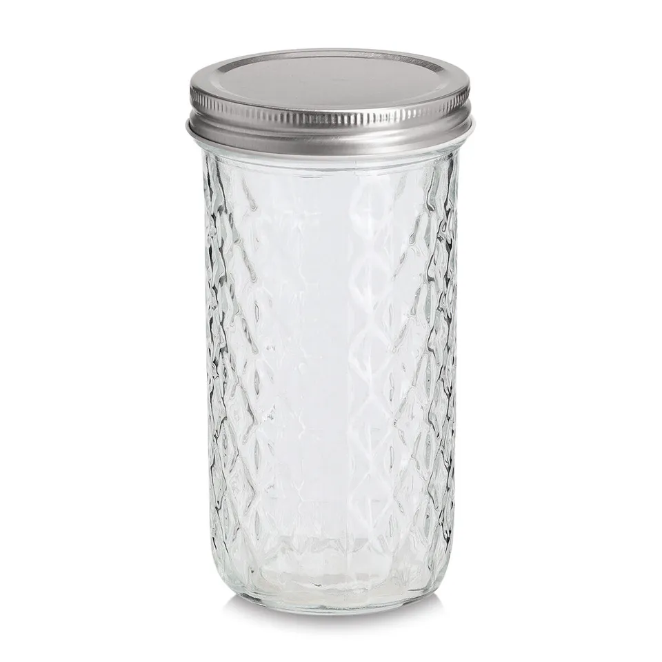 zeller-k-che-vorratsglas-550-ml-mit-metalldeckel-muster image 1