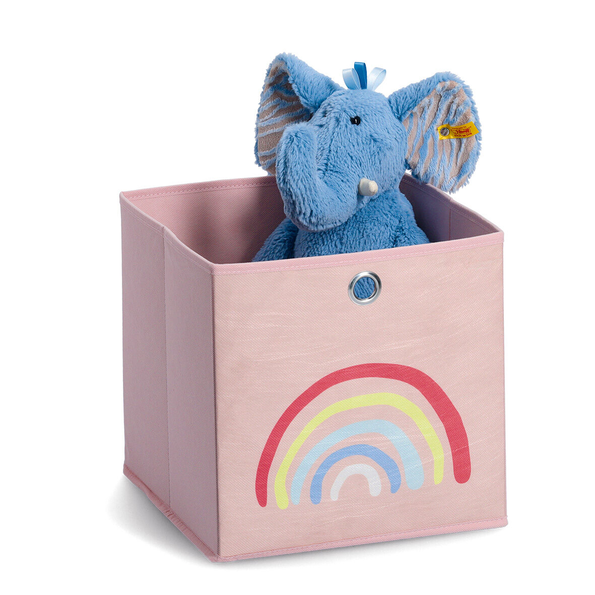 zeller-present-kids-aufbewahrungsbox-rosy-rainbow-vlies-ros image 2