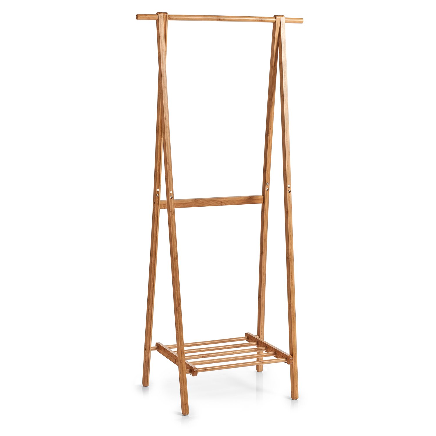 zeller-present-home-garderobenst-nder-bambus-mit-ablage image 1