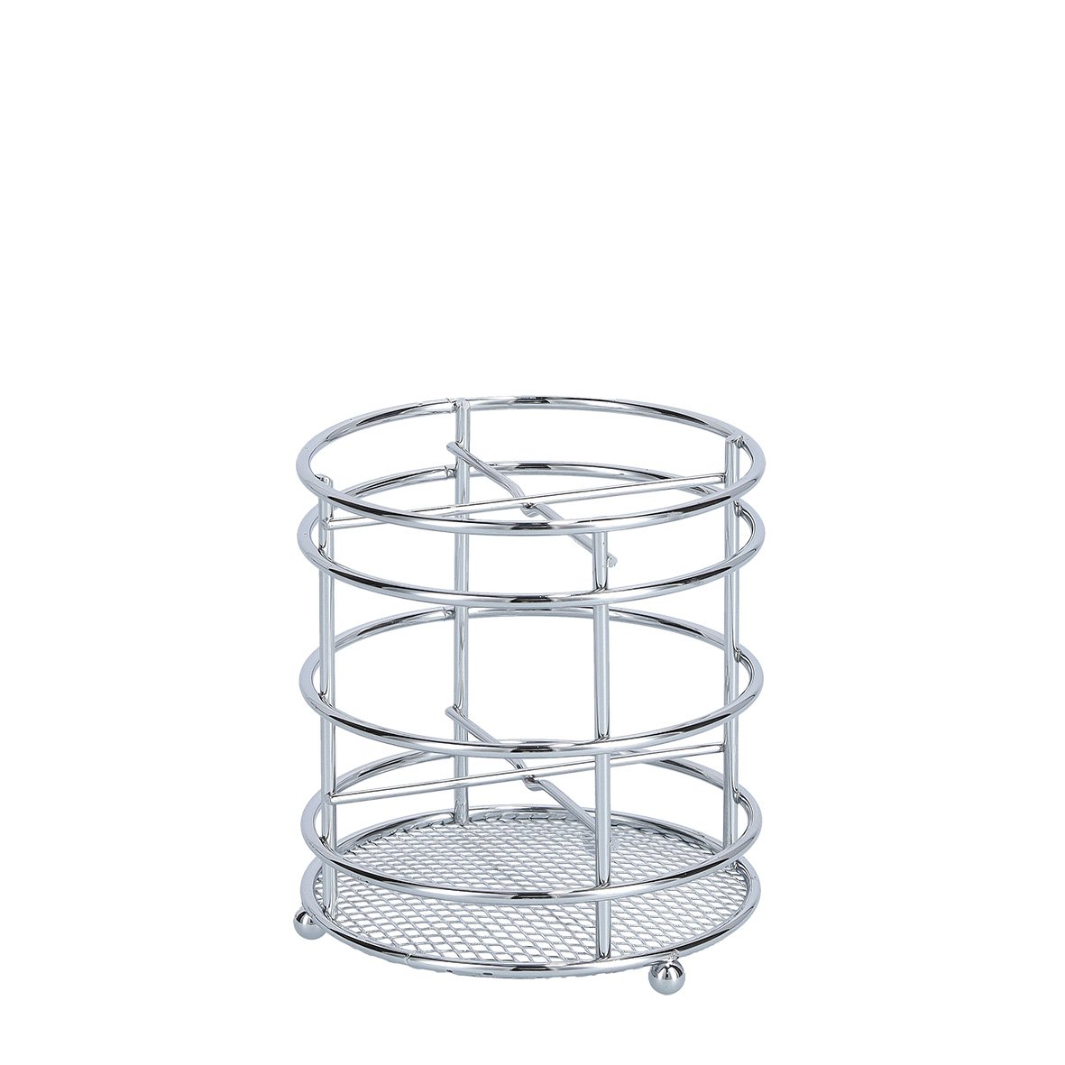 zeller-present-home-living-utensilienhalter-metall-verchromt-4-f-cher image 1