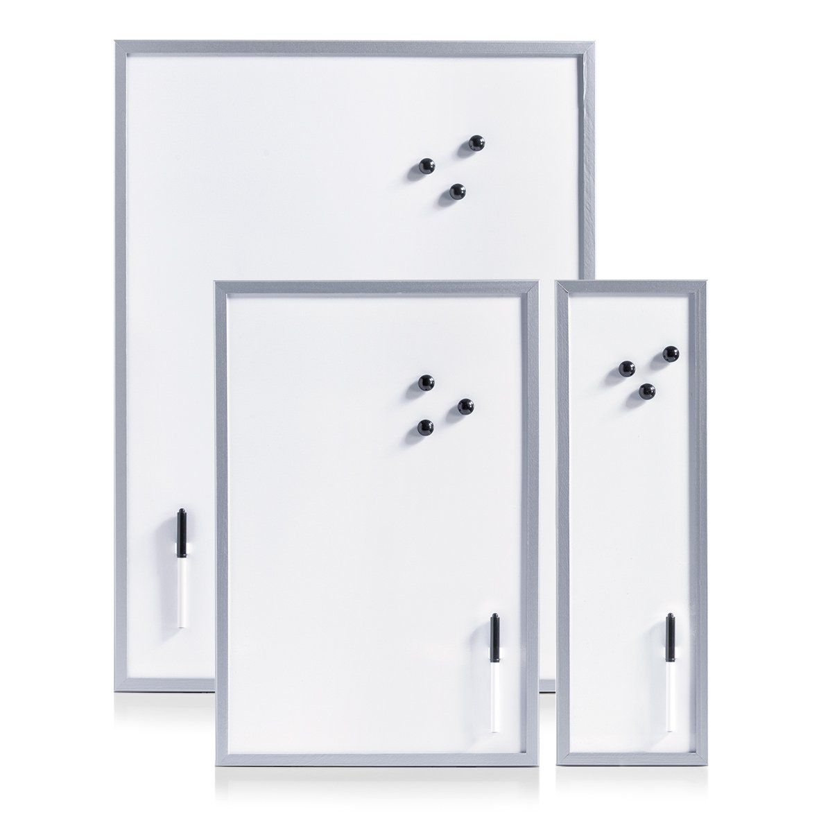 zeller-present-office-magnet-schreibtafel-metall-alugrau image 3