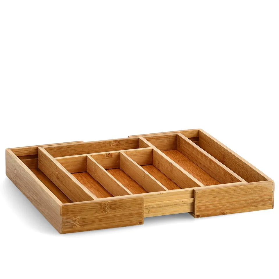 zeller-present-k-che-besteckkasten-ausziehbar-bambus-5-7-f-cher image 1