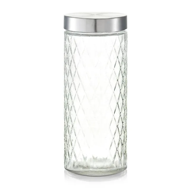 zeller-present-k-che-vorratsglas-raute-metalldeckel-2100-ml image 1
