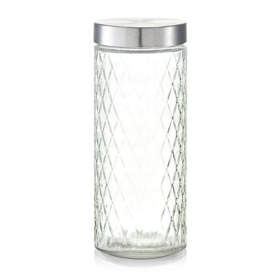 zeller-present-k-che-vorratsglas-raute-metalldeckel-2100-ml image 1