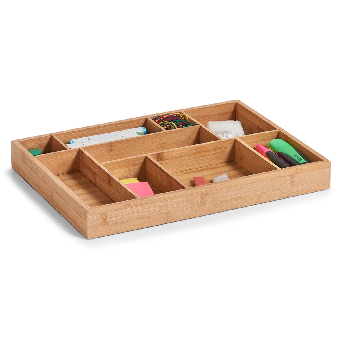 zeller-present-home-living-schubladen-organizer-bambus-9-f-cher image 2
