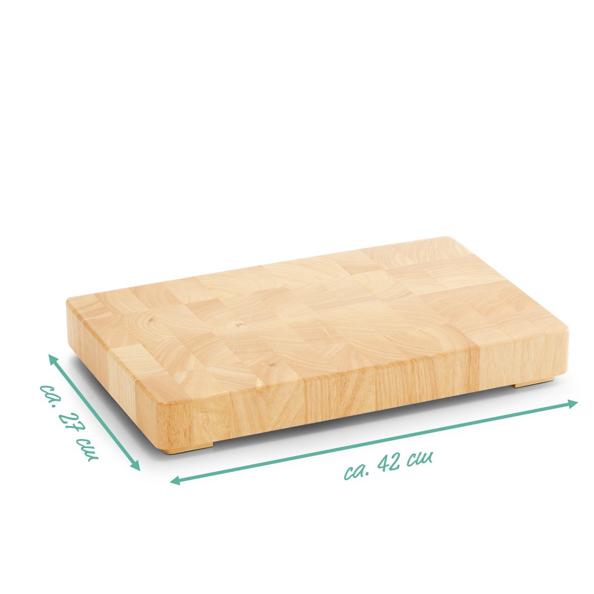 zeller-present-home-hackblock-gummibaum-holz-schneidebrett image 2