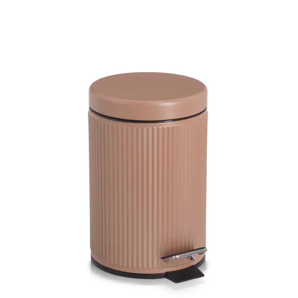 zeller-present-bad-kosmetikeimer-3-liter-metall-mocca image 1