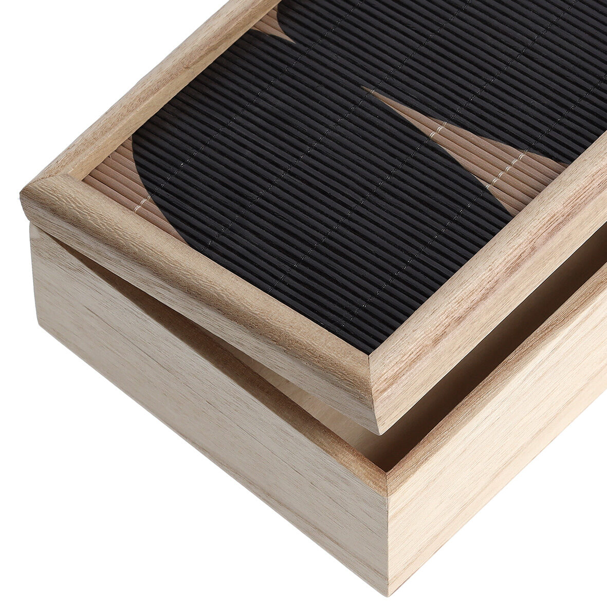 zeller-present-black-mosaic-aufbewahrungsbox-holz-mit-deckel image 3